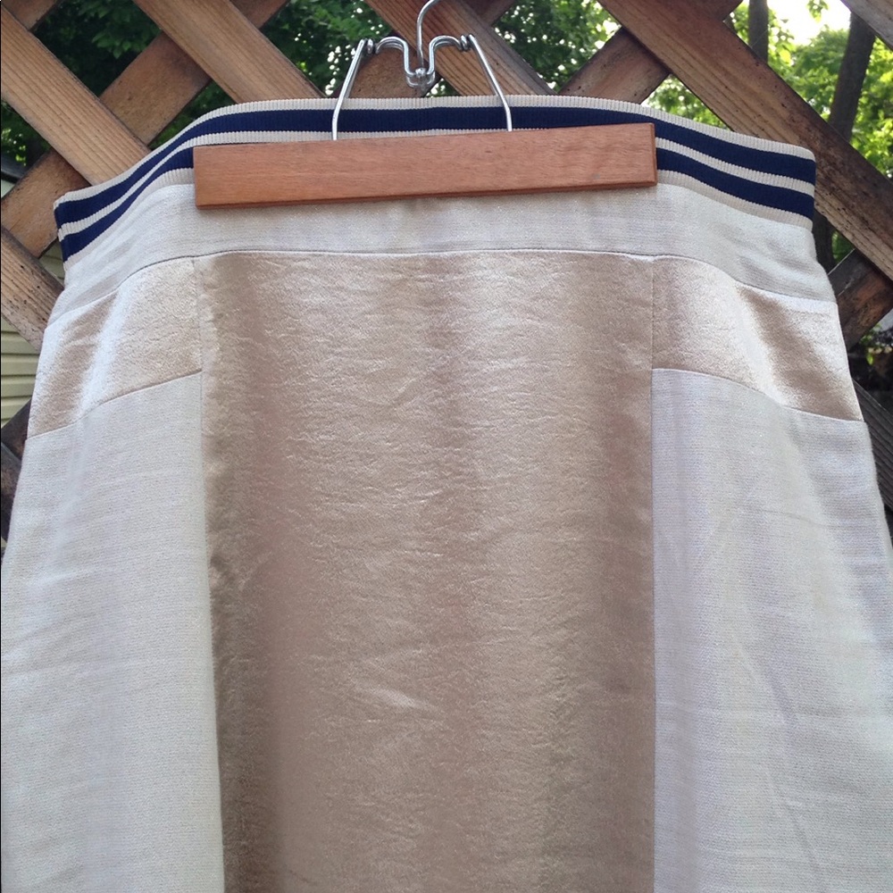 Free people | skirt silver satin size large